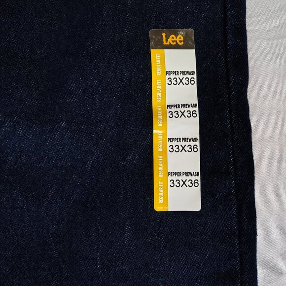 NWT Mens Lee Size 33x36 Color Denim Regular Straight Jeans - Picture 9 of 10